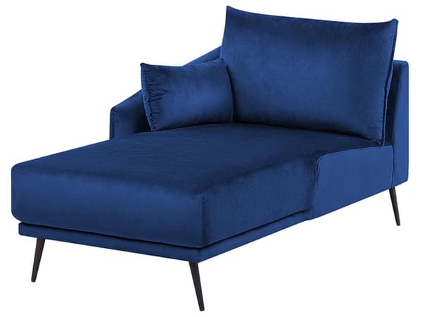 Højre hjørne blå velour farverig LED 3-personers 2 dekorative puder moderne stil