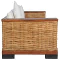 Miniatyrbillede 10 af 10: vidaXL sofasæt 2 dele med hynder naturlig rattan brun