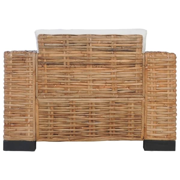 vidaXL sofasæt 2 dele med hynder naturlig rattan