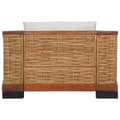 Miniatyrbillede 5 af 10: vidaXL sofasæt 3 dele med hynder naturlig rattan brun