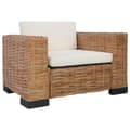 Miniatyrbillede 2 af 10: vidaXL sofasæt 3 dele med hynder naturlig rattan