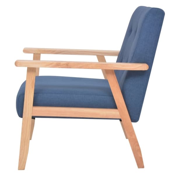 vidaXL sofasæt i 3 dele stof blå