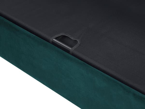Vuodesohva vihreä 200 x 75 x 90 cm samettiverhoilu kolmelle chesterfield