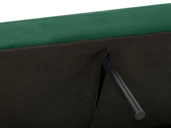 Bäddsoffa Smaragdgrön Konvertibel Sammet Elegant Glam Modern Vardagsrum