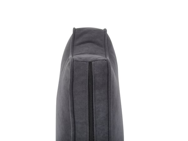 Soffa Grå Sammet Tyg Träram Vardagsrum 2-sits