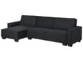 Miniatyrbillede 5 af 10: Sofa Mørkegrå Polyester Stof 3 Personers Hjørnesofa med Chaiselong og Sovefunktion Moderne Blød Designsofa Open End Højrevendt Sovesofa