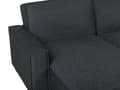 Miniatyrbillede 8 af 10: Sofa Mørkegrå Polyester Stof 3 Personers Hjørnesofa med Chaiselong og Sovefunktion Moderne Blød Designsofa Open End Højrevendt Sovesofa