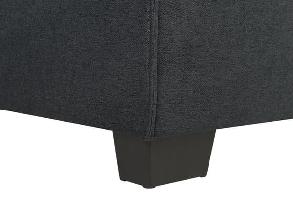 Sofa Mørkegrå Polyester Stof 3 Personers Hjørnesofa med Chaiselong og Sovefunktion Moderne Blød Designsofa Open End Højrevendt Sovesofa