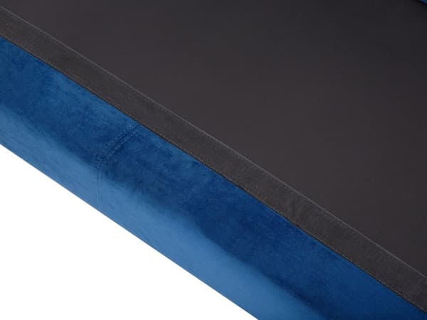 Venstrevendt Blå Velour Hjørnesofa med Hynder til Stuen