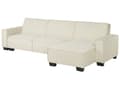 Miniatyrbillede 8 af 11: Sofa Beige Polyester Stof 3 Personers Hjørnesofa med Chaiselong og Sovefunktion Moderne Blød Designsofa Open End Venstrevendt Sovesofa