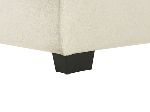 Sofa Beige Polyester Stof 3 Personers Hjørnesofa med Chaiselong og Sovefunktion Moderne Blød Designsofa Open End Venstrevendt Sovesofa