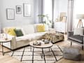 Miniatyrbillede 2 af 11: Sofa Beige Polyester Stof 3 Personers Hjørnesofa med Chaiselong og Sovefunktion Moderne Blød Designsofa Open End Venstrevendt Sovesofa