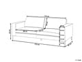 Miniatyrbillede 3 af 11: Grøn velour polstret sofa 3 personers moderne sofa til stuen