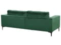 Miniatyrbillede 5 af 11: Grøn velour polstret sofa 3 personers moderne sofa til stuen