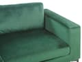 Miniatyrbillede 7 af 11: Grøn velour polstret sofa 3 personers moderne sofa til stuen
