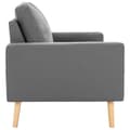 Miniatyrbillede 3 af 7: vidaXL 2-personers sofa stof lysegrå