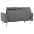 Miniatyrbillede 4 af 7: vidaXL 2-personers sofa stof lysegrå