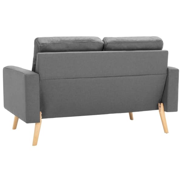 vidaXL 2-personers sofa stof lysegrå