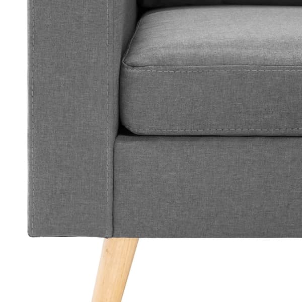 vidaXL 2-personers sofa stof lysegrå