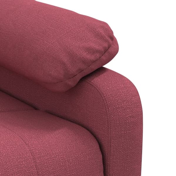 vidaXL Reclinerfåtölj vinröd tyg