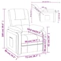 Miniatyrbild 9 av 10: vidaXL Reclinerfåtölj vinröd tyg