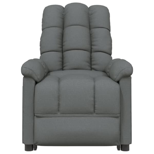 vidaXL Reclinerfåtölj mörkgrå tyg