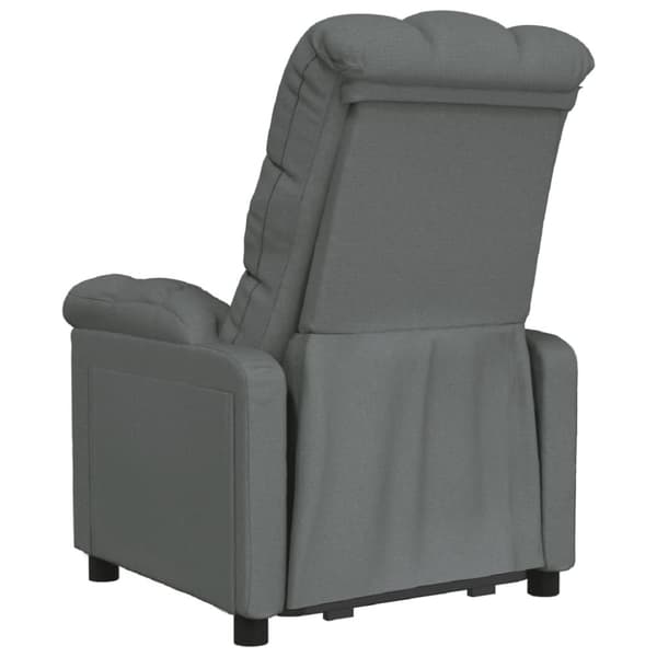 vidaXL Reclinerfåtölj mörkgrå tyg