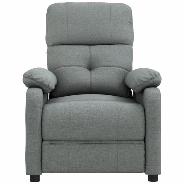 vidaXL Reclinerfåtölj mörkgrå tyg
