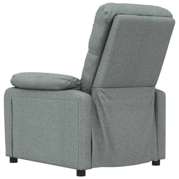 vidaXL Reclinerfåtölj mörkgrå tyg