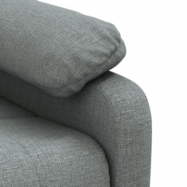 vidaXL Reclinerfåtölj mörkgrå tyg
