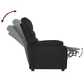 Miniatyrbild 5 av 9: vidaXL Reclinerfåtölj svart konstläder