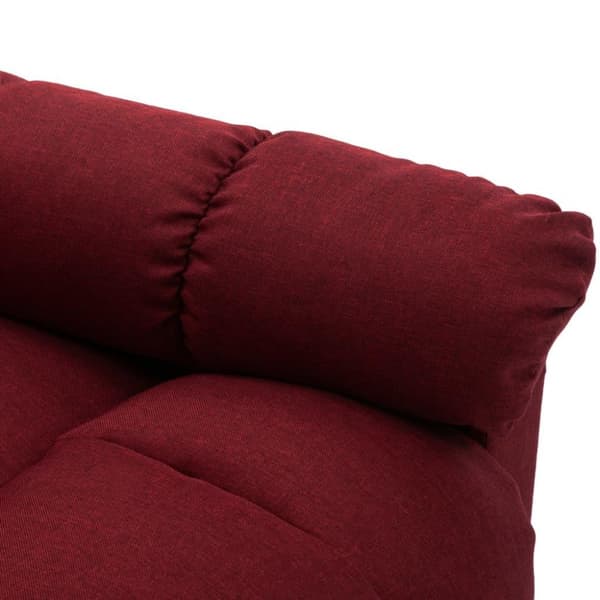 vidaXL Reclinerfåtölj vinröd tyg