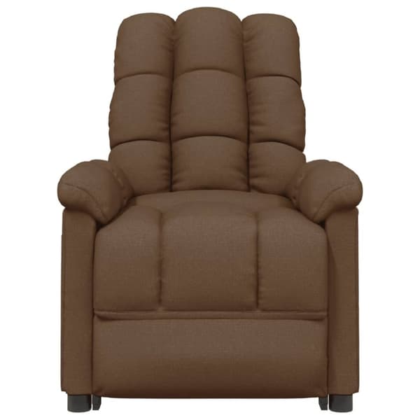 vidaXL Reclinerfåtölj brun tyg