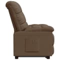 Miniatyrbild 4 av 9: vidaXL Reclinerfåtölj brun tyg