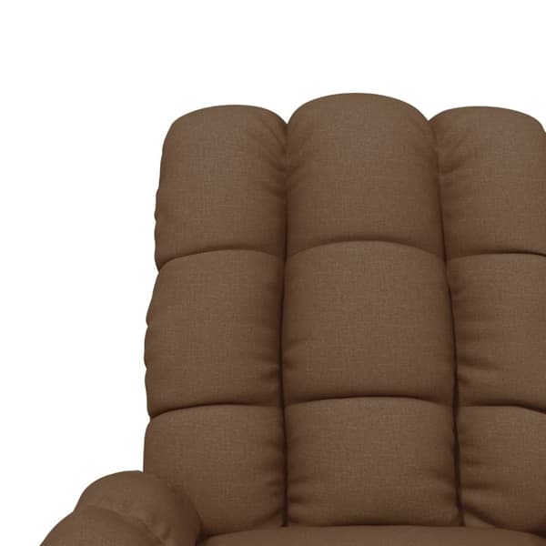 vidaXL Reclinerfåtölj brun tyg