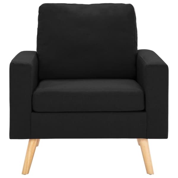 vidaXL sofasæt 2 dele stof sort