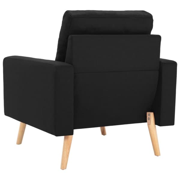 vidaXL sofasæt 2 dele stof sort