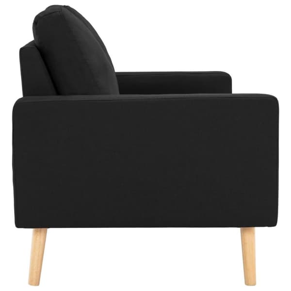 vidaXL sofasæt 2 dele stof sort