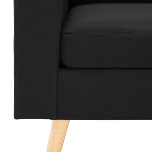 vidaXL sofasæt 2 dele stof sort