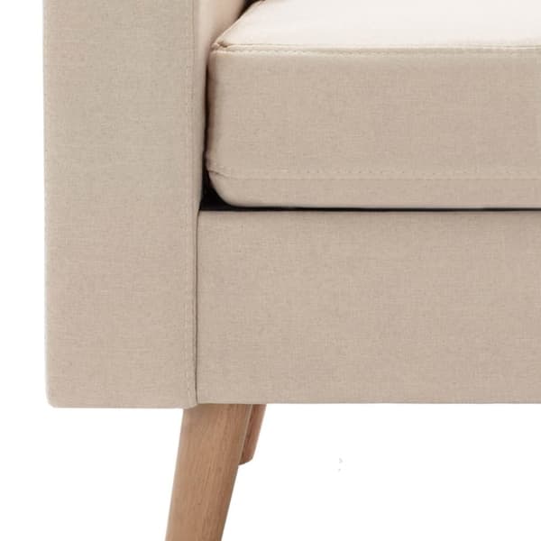 vidaXL 3056617  2 Piece Sofa Set Fabric Cream (288696+288706)