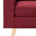 Miniatyrbillede 9 af 10: vidaXL 3056621  2 Piece Sofa Set Fabric Wine Red (288700+288710)