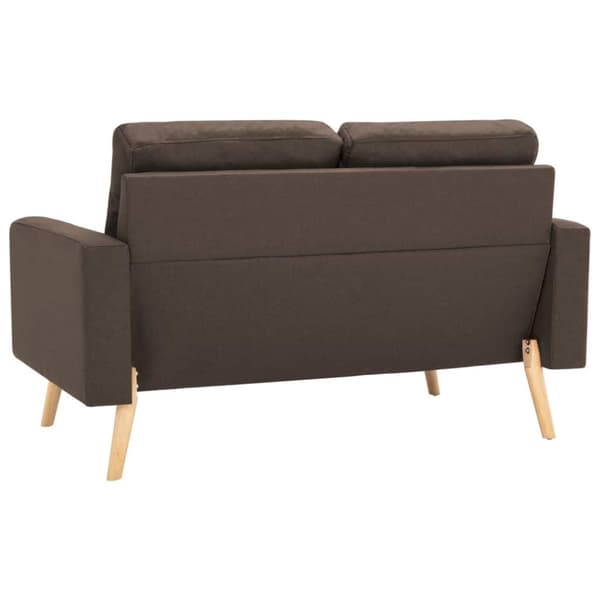 vidaXL 3056616 2 Piece Sofa Set Fabric Brown (288695+288705)