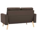 Miniatyrbillede 4 af 10: vidaXL 3056616  2 Piece Sofa Set Fabric Brown (288695+288705)