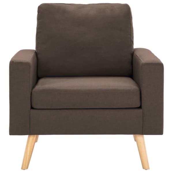 vidaXL 3056616 2 Piece Sofa Set Fabric Brown (288695+288705)