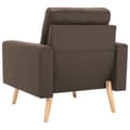 Miniatyrbillede 7 af 10: vidaXL 3056616  2 Piece Sofa Set Fabric Brown (288695+288705)