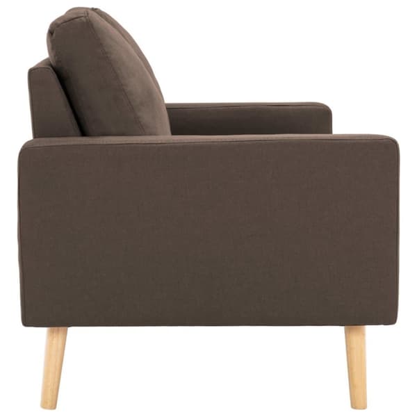 vidaXL 3056616 2 Piece Sofa Set Fabric Brown (288695+288705)