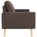 Miniatyrbillede 8 af 10: vidaXL 3056616  2 Piece Sofa Set Fabric Brown (288695+288705)