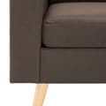 Miniatyrbillede 9 af 10: vidaXL 3056616  2 Piece Sofa Set Fabric Brown (288695+288705)