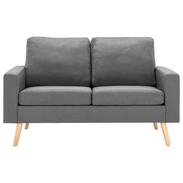 vidaXL sofasæt 2 dele stof lysegrå