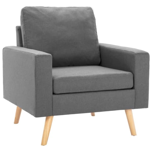 vidaXL sofasæt 2 dele stof lysegrå